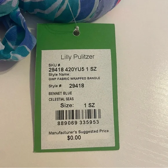 Lilly Pulitzer Fabric Wrapped Bangle - Picture 2 of 4